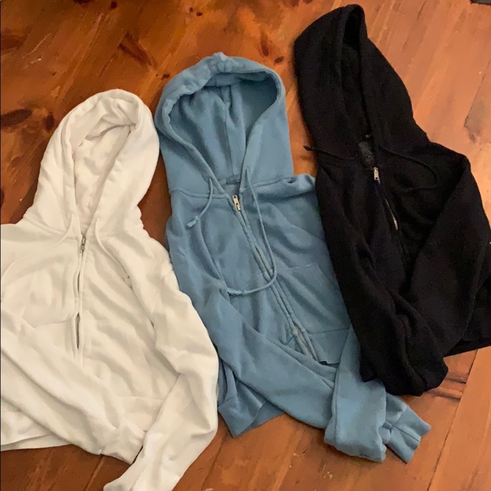 Brandy Melville cropped hoodies